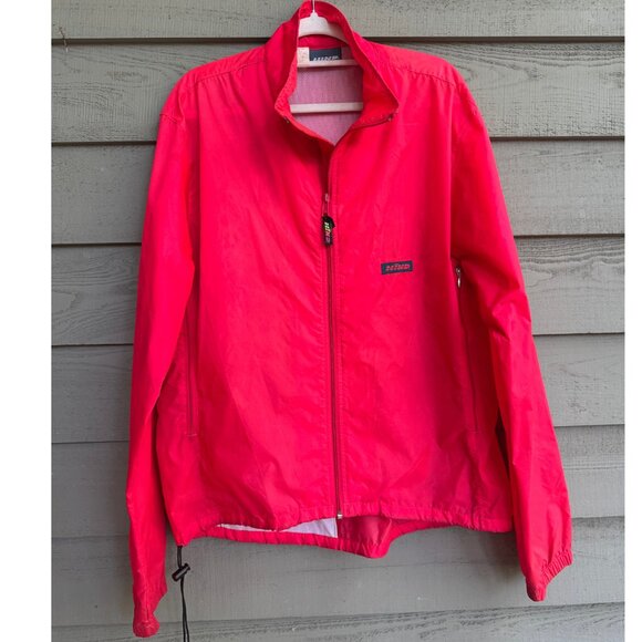 Vintage Hind Neon Red Pink Windbreaker Jacket | 90s Retro Running | Size L - Picture 1 of 12